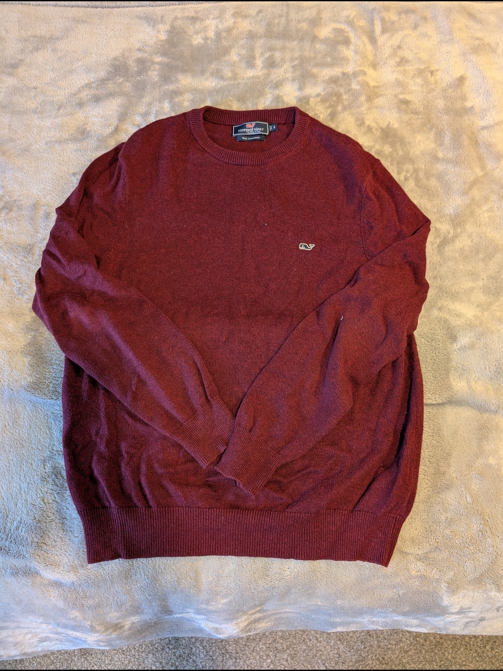 Vineyard Vines Men’s Burgundy Crewneck Sweater